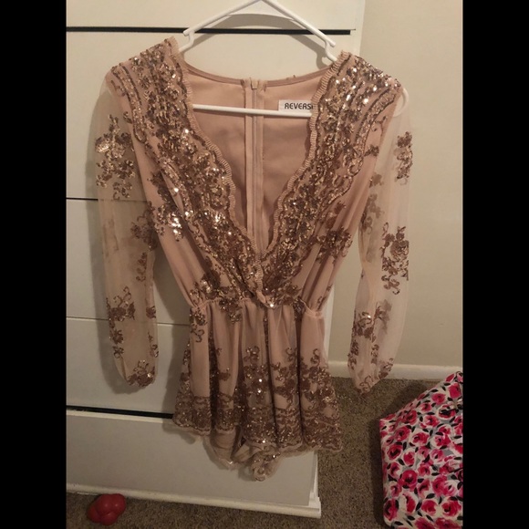 Reverse sequin romper - Picture 1 of 2